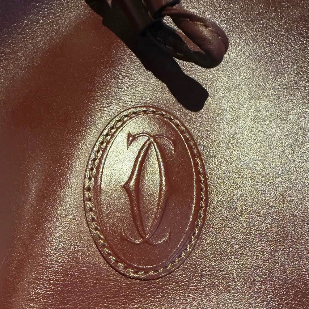 CARTIER  Leather Bucket Bag Set - Picture 14 of 15